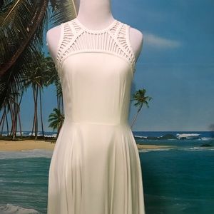 Elegant off white summer dress